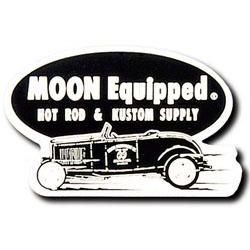 Race Sticker  St - moon Hot Rod & Kustom Supply / black
