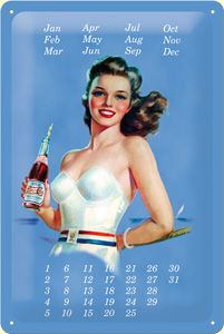 Nostalgie Blech Kalender  - Pepsi Pinup Girl