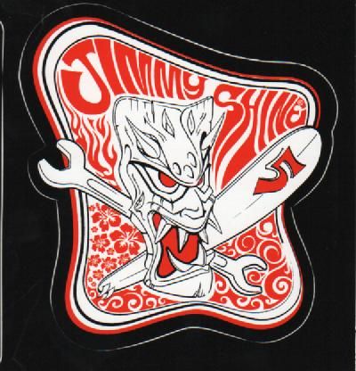 Jimmy Shine Sticker - Tiki large