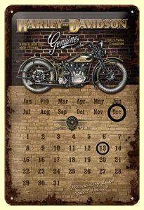 Nostalgie Blech Kalender - Harley-Davidson Brick Wall