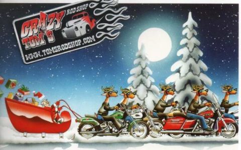 X-Mas Cards Motorcycle  X - 546