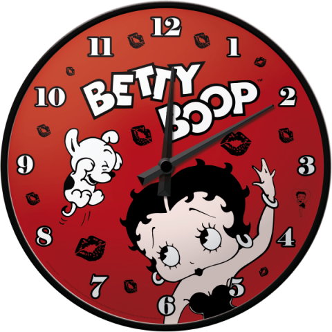 Wanduhr - Betty Boop / Kiss me!