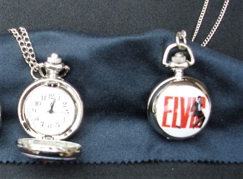 Taschen Uhr klein - Elvis 68er Special / white-red