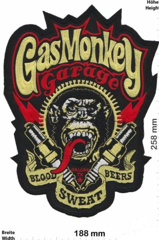 Rücken-Aufnäher / Patch -  Gas Monkey Garage