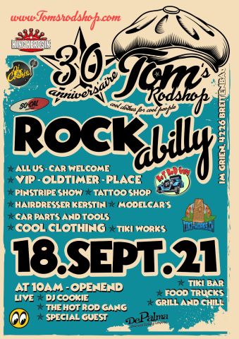 Poster Limited Edition Old Stock - Tom`s Open Day 2021 / 30 Year Tom`s Rod Shop