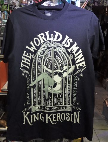 King Kerosin Regular T-Shirt / The World is Mine - schwarz
