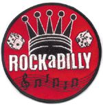 Patch - ROCK a BILLY Crown / red