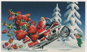 X-Mas Cards Motorcycle  X - 421