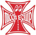 Race Sticker St - moon Malt.Cross Red  / M