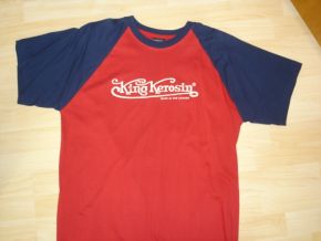 King Kerosin Raglan T-Shirt blue - red / King Kerosin
