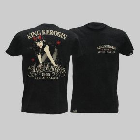 King Kerosin Slub Jersey T-Shirt - LosAngeles/schwarz