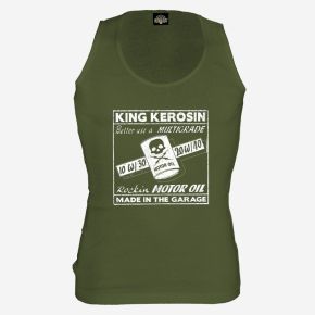 King Kerosin Tank Top green - Rockin Motor Oil
