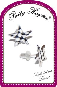 Patty Hayton Earring - Checkerboard Star