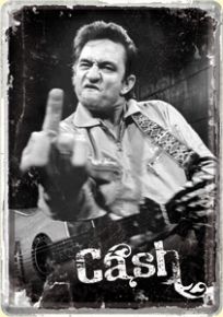 Metal postcard - Cash Finger