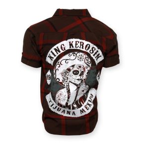 KING KEROSIN Kurzarm-Holzfäller Shirt-MDA /Tijuana Mexico