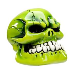 Shiftknobs - Punchy Skull Green