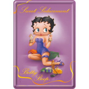 Blechpostkarte - Betty Boop / Sweet Seducement