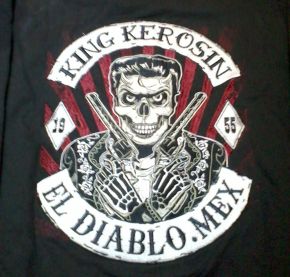 King Kerosin Bestickte Hoodie Jackets - El Diablo Mex. - Limited Edition