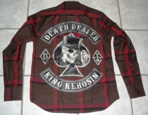KING KEROSIN Langarm-Holzfäller Shirt-DDE / Death Dealer