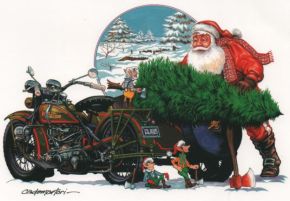 X-Mas Cards Motorcycle  X - 278