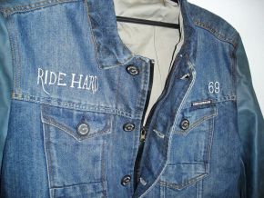 Speedrebel Bikerjacke Leder/Jeans von King Kerosin - Ride Hard