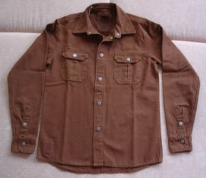 Vintage-Canvas-Shirt brown - blanko