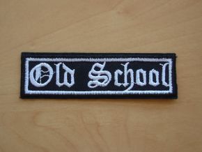 Patch - Old School / Silber-schwarz