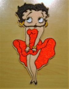 Patch - Betty Boop Rot Metallic Kleid