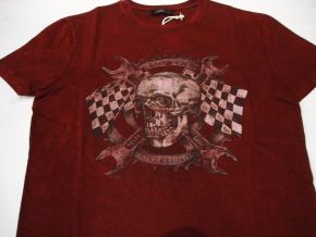 King Kerosin Regular T-Shirt / Racer Edge - Wine red