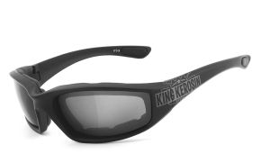 King Kerosin Biker & Motorradbrillen - KK140- a - smoke / gepolstert