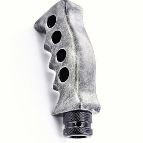Shiftknobs - Knife handle with 4 holes / grey
