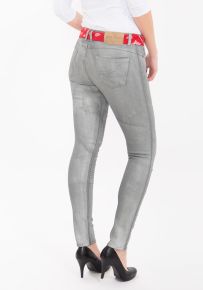 Queen Kerosin Pants - Graue Jeans
