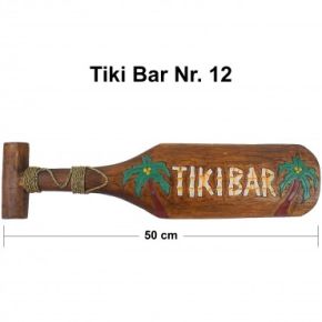 Classic Tiki Holz Paddel - Tiki Bar / klein