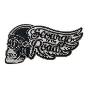 Patch - Bikerskull with Wing