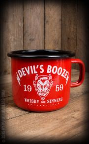 Emaille Tasse / Becher von Rumble59  - Devil`s Booze
