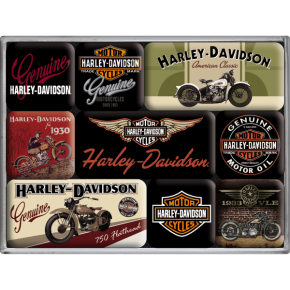 Magnet Set. - Harley-Davidson Bikes