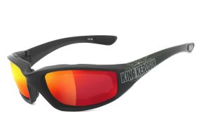 King Kerosin Biker & Motorradbrillen - KK140-arv- Laser Red / gepolstert