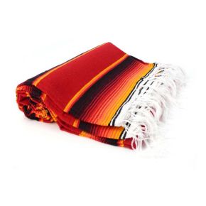 Mexikan Decke - Rot / orange / gelb
