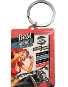 Schlüsselanhänger - Best Garage / rot