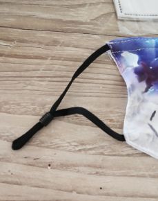Stoff Maske - Schmetterling / lila mit Filter