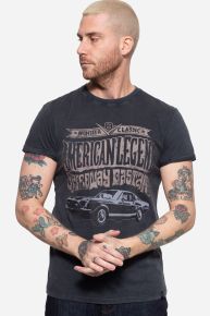 Acid Wash Roll-Up T-Shirt - American Legend