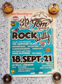 Poster Limited Edition Old Stock - Tom`s Open Day 2021 / 30 Year Tom`s Rod Shop