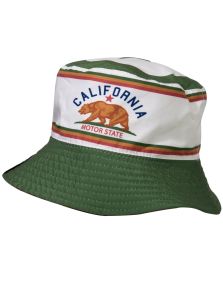 Bucket Hat von King Kerosin - Cal Bear / grün-rot