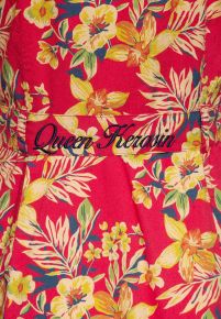 Sommer Kleid von QUEEN KEROSIN - Hawaii / rot