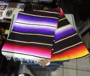 Mexikan Decke - Multi Schwarz