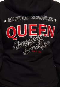 Hoodie Jacke von Queen Kerosin - Speedway Garage  / schwarz