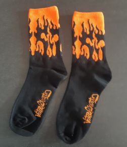 Socken - Flamen / Schwarz - orange