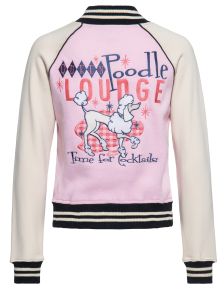 College Jacket - Poodle Lounge / Pink & White / Limited Edition