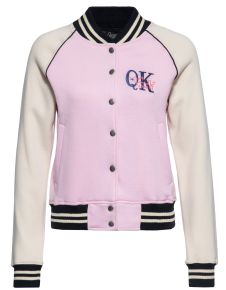 College Jacket - Poodle Lounge / Pink & Weiss / Limited Edition