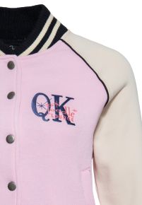 College Jacket - Poodle Lounge / Pink & Weiss / Limited Edition